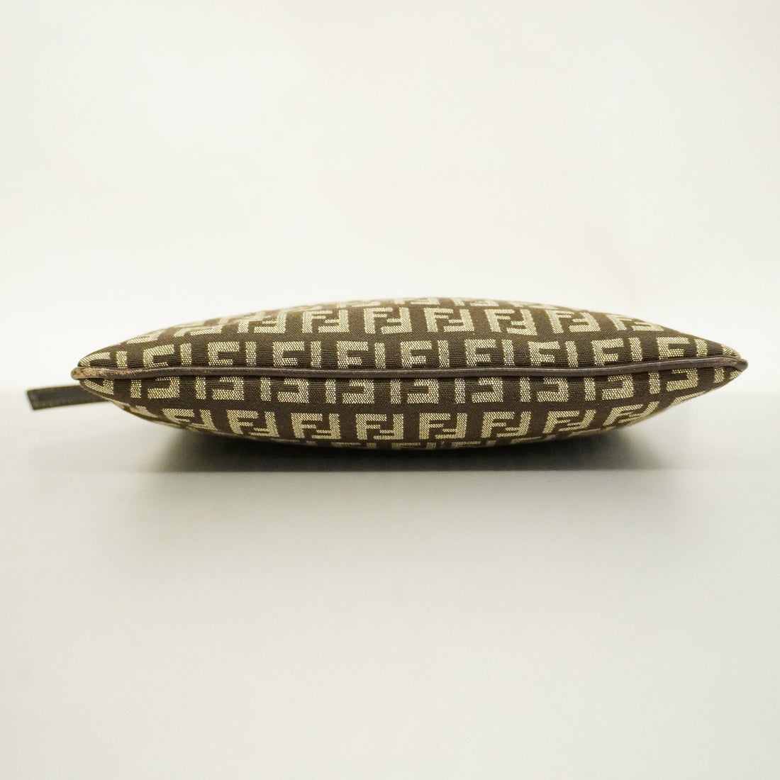FENDIAuth  Zucchino Shoulder Bag Women's Nylon Canvas Brown
