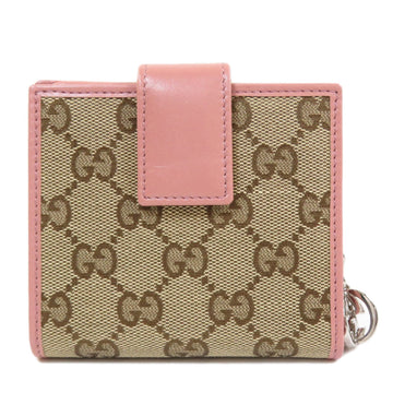 Gucci 233021 GG bi-fold wallet canvas ladies