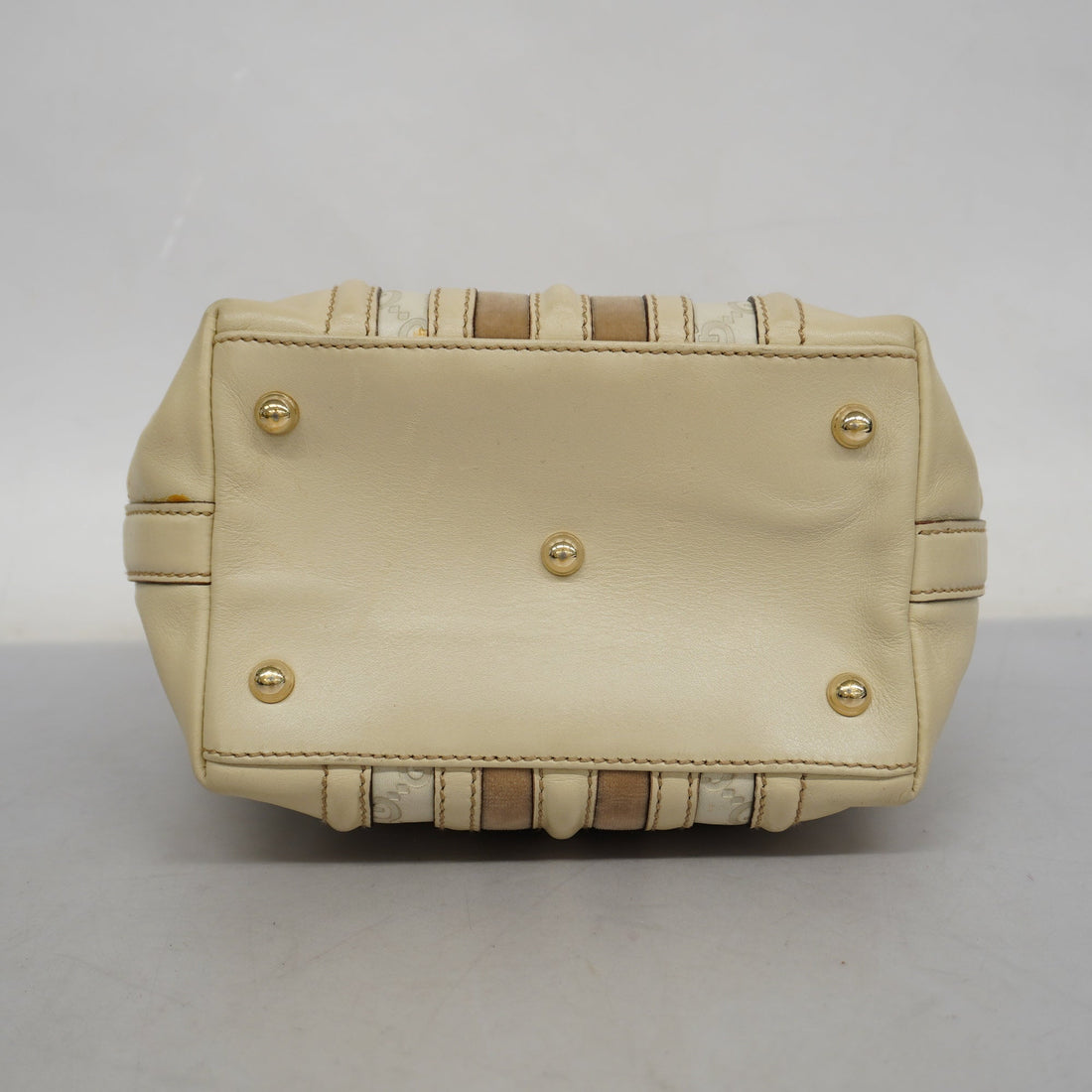 GUCCI ssima 2way Bag 153028 Women's Leather Handbag Ivory