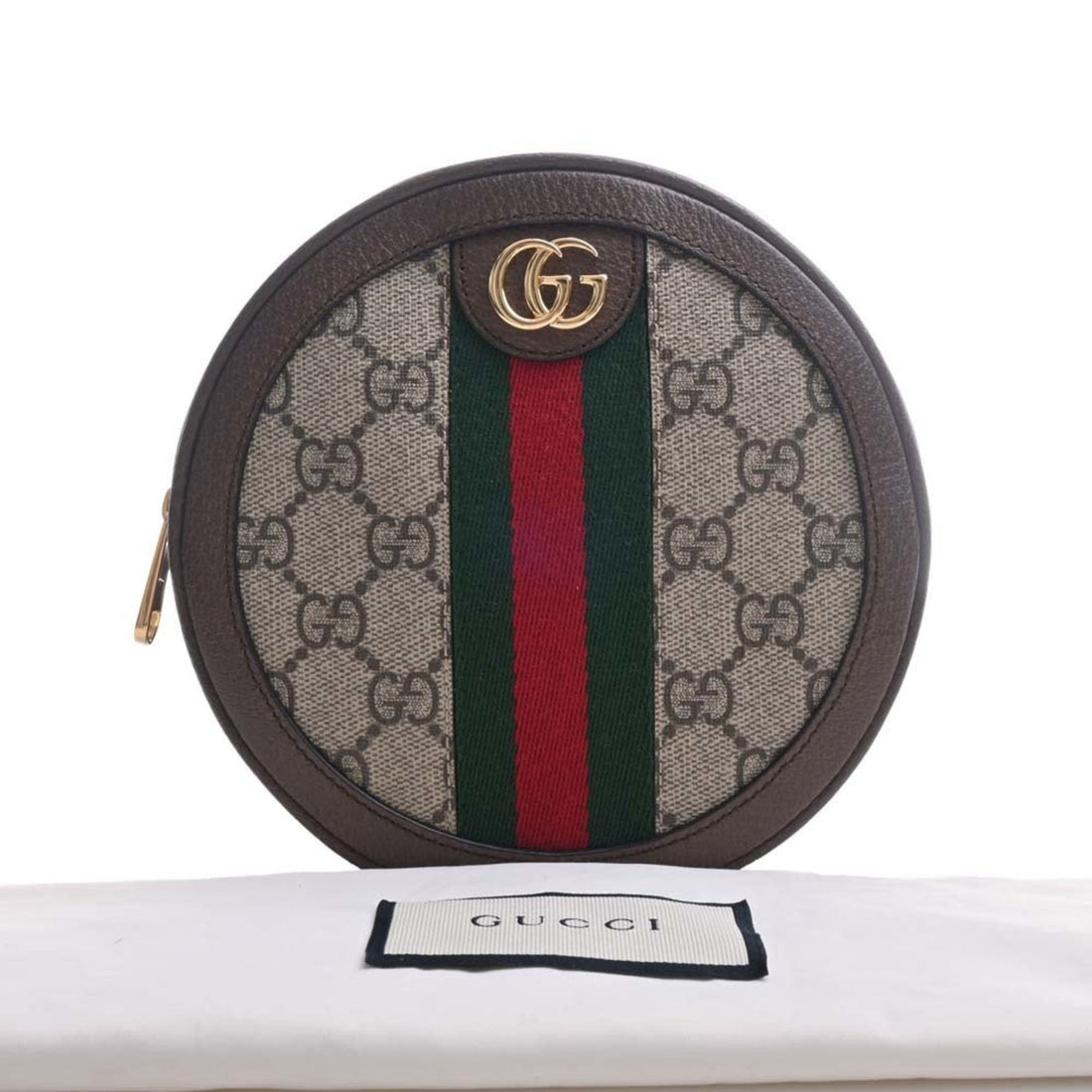 GUCCI Offdia GG Supreme Leather Rucksack Backpack 598661 Beige Brown Women's