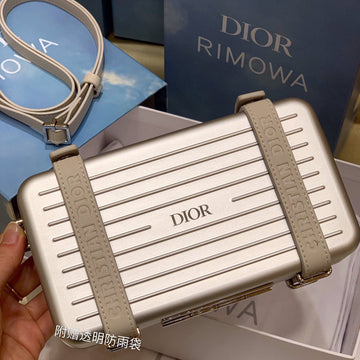 RIMOWA 20 CASE BAG IN SILVER ALUMINUM MAGNESIUM By House Of Sarah