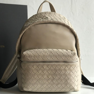 SMALL INTRECCIATO 41 BACKPACK IN BEIGE CALFSKIN House Of Sarah
