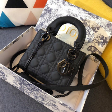 MINI LADY 17 BAG IN BLACK CALFSKIN House Of Sarah