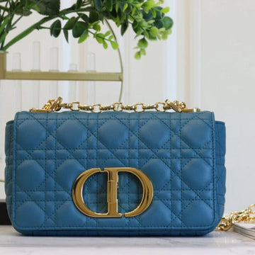 CARO MINI BAG 20 IN COBALT BLUE CALFSKIN House Of Sarah