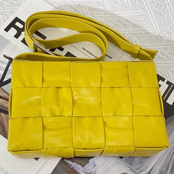 SMALL CASSETTE 23 IN CANARY YELLOW CALFSKIN by House Of Sarah