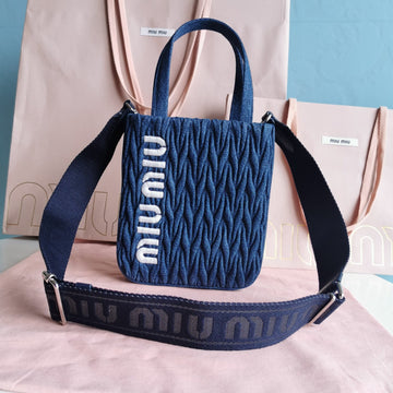TOTE 18 BAG IN NAVY BLUE DENIM House Of Sarah Bags