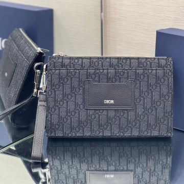 SADDLE 28 BAG IN BLACK OBLIQUE JACQUARD House Of Sarah