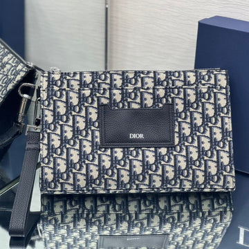 SADDLE 28 BAG IN BLUE OBLIQUE JACQUARD House Of Sarah