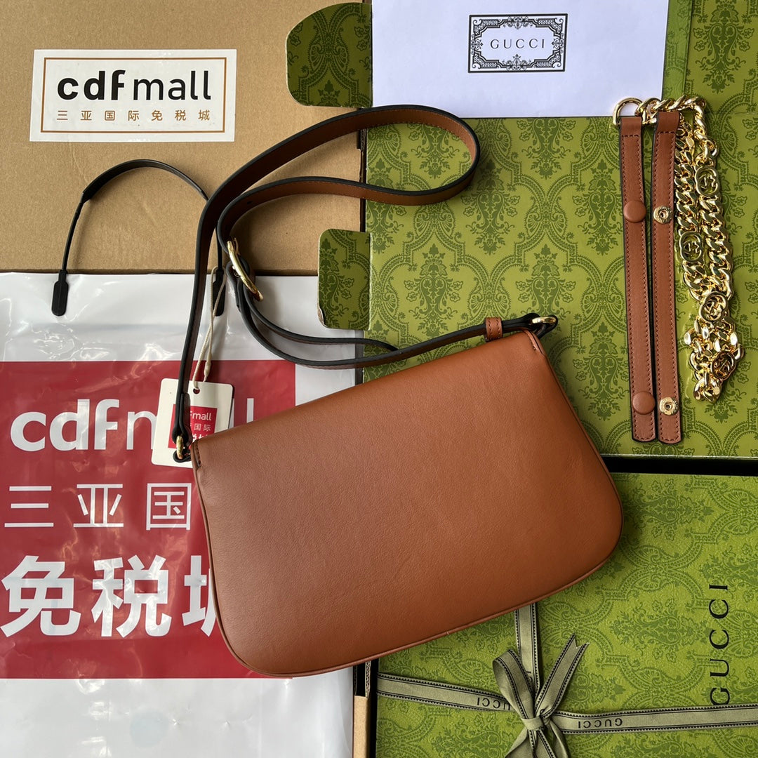 BLONDIE SHOULDER BAG 28 IN BRONZE BROWN LAMBSKIN GOLD HARDWARE House Of Sarah Bags
