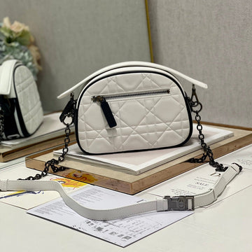 VIBE HOBO 22 BAG IN WHITE CALFSKIN By House Of Sarah