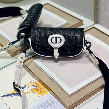 BOHouse Of SarahY EAST-WEST 21 BAG IN BLACK LAMBSKIN