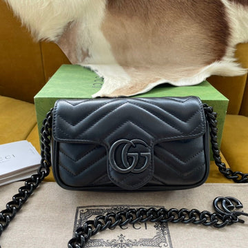 MARMONT MINI HANDBAG 16 IN BLACK CALFSKIN House Of Sarah