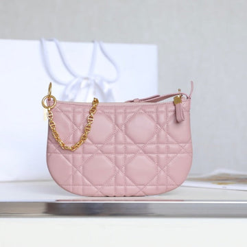 MINI CARO BAG 25 IN LIGHT PINK LAMBSKIN By House Of Sarah