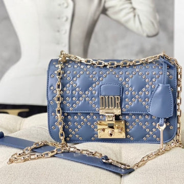 LIMITED BAG 21 IN SAPPHIRE BLUE LAMBSKIN House Of Sarah