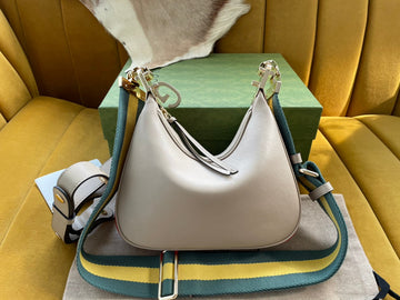 GG ATTACHE 23 SMALL SHOULDER BAG BEIGE CALFSKIN House Of Sarah