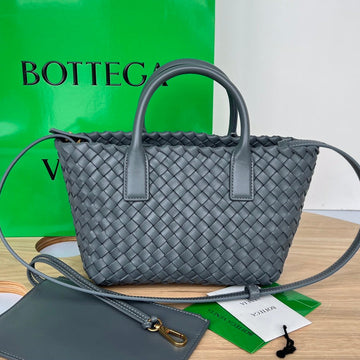 MINI CABAT 20 IN ONYX BLACK LAMBSKIN House Of Sarah Bags