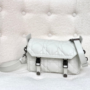 SMALL DIORCAMP BAG 23 IN WHITE CALFSKIN House Of Sarah Bags