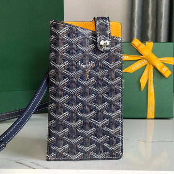 MONTMARTRE GM CASE 18 IN NAVY BLUE GOYARDINE CANVAS House Of Sarah