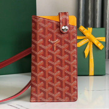 MONTMARTRE GM CASE 18 IN CLASSIC RED GOYARDINE CANVAS by House Of Sarah