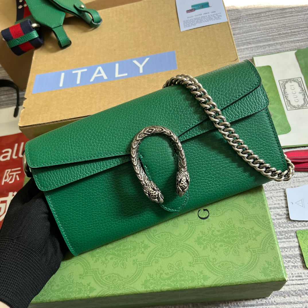 DIONYSUS SMALL 25 BAG IN EMERALD GREEN CALFSKIN House Of Sarah