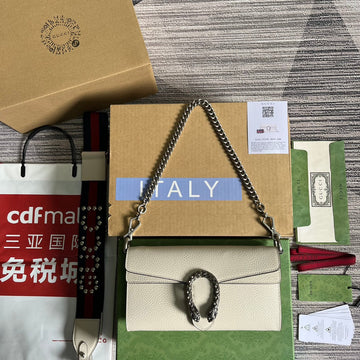 DIONYSUS SMALL 25 BAG IN WHITE CALFSKIN House Of Sarah Bags