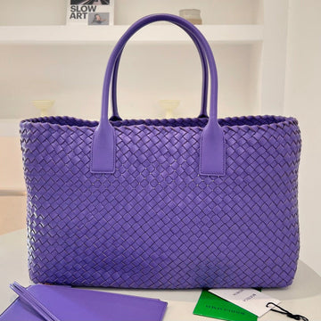 LARGE CABAT 51 IN MAUVE PURPLE LAMBSKIN House Of Sarah Bags