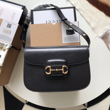 GG HORSEBIT 1955 MINI BAG 25 IN BLACK CALFSKIN House Of Sarah