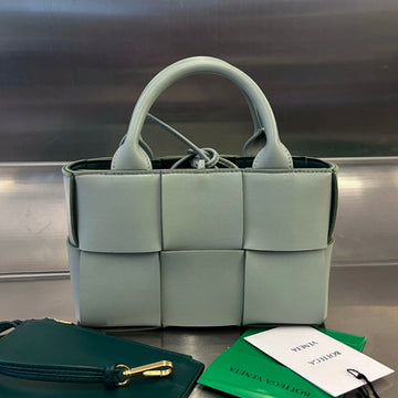 CANDY ARCO TOTE 20 IN XANADU GRAY CALFSKIN House Of Sarah