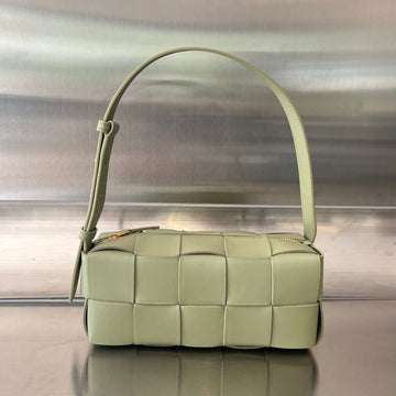 BRICK CASSETTE 28 IN GIN GREEN CALFSKIN House Of Sarah Bags
