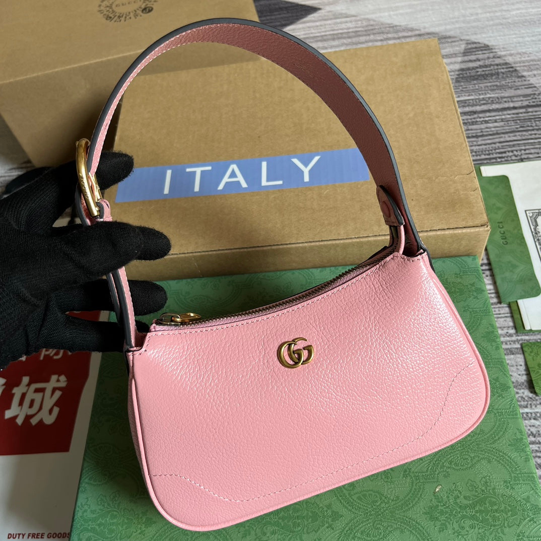 APHRODITE MINI 21 SHOULDER BAG IN LIGHT PINK CALFSKIN House Of Sarah