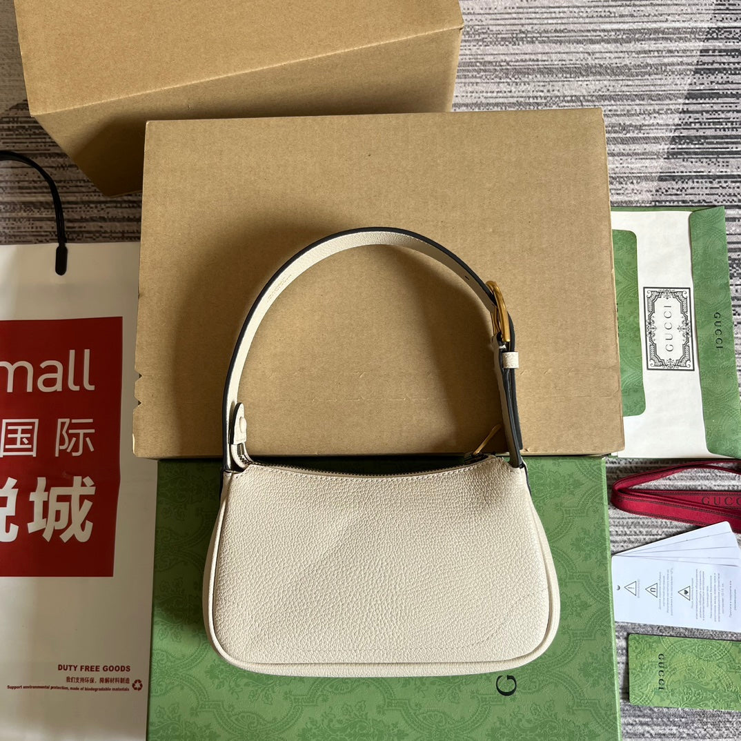 APHRODITE MINI 21 SHOULDER BAG IN WHITE CALFSKIN House Of Sarah