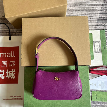 APHRODITE MINI 21 SHOULDER BAG IN VIOLET PURPLE CALFSKIN House Of Sarah Bags
