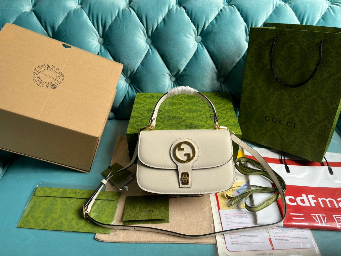BLONDIE 23 TOP-HANDLE BAG WHITE CALFSKIN House Of Sarah