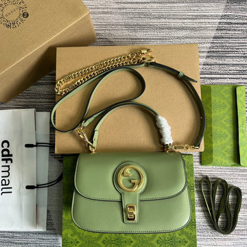 BLONDIE 23 TOP-HANDLE BAG LIGHT GREEN CALFSKIN by House Of Sarah