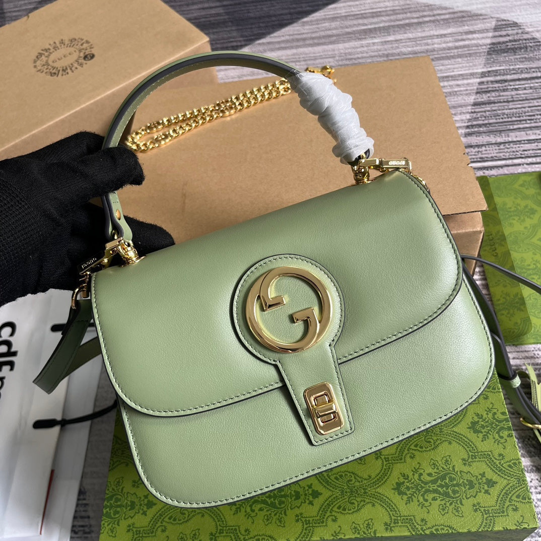 BLONDIE 23 TOP-HANDLE BAG LIGHT GREEN CALFSKIN House Of Sarah