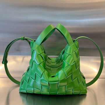MEDIUM 28 CASSETTE NEON GREEN LAMBSKIN House Of Sarah