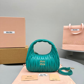 MINI HOBO 20 BAG IN TIFFANY BLUE SHEEPSKIN House Of Sarah Bags