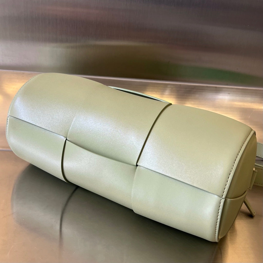 CYLINDER CASSETTE 30 IN TRAVERTINE CALFSKIN House Of Sarah Bags