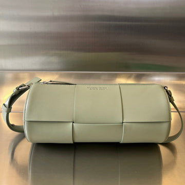 CYLINDER CASSETTE 30 IN TRAVERTINE CALFSKIN House Of Sarah Bags