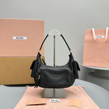 PUCKET BAG 21 IN BLACK CALFSKIN House Of Sarah Bags