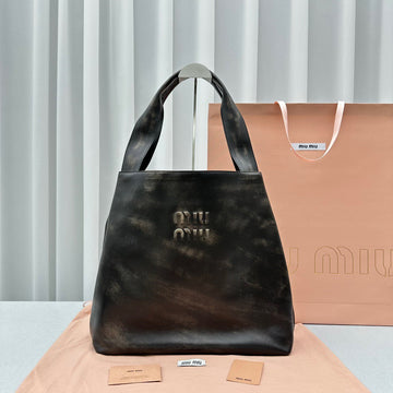 HOBO BAG 39 IN BLACK OMBRE CALFSKIN By House Of Sarah