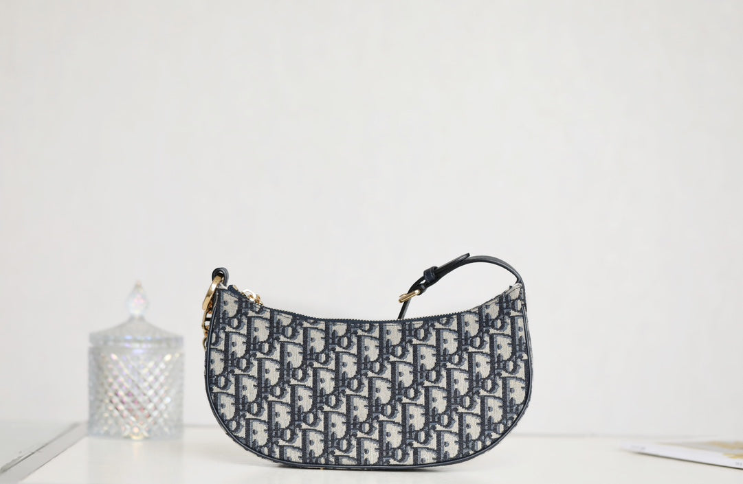 CD LOUNGE 26 BAG IN BLUE OBLIQUE JACQUARD House Of Sarah