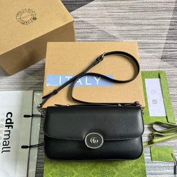 GG SMALL 27 HANDBAG IN BLACK CALFSKIN House Of Sarah