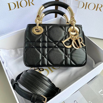 MINI LADY 19 BAG IN BLACK LAMBSKIN House Of Sarah