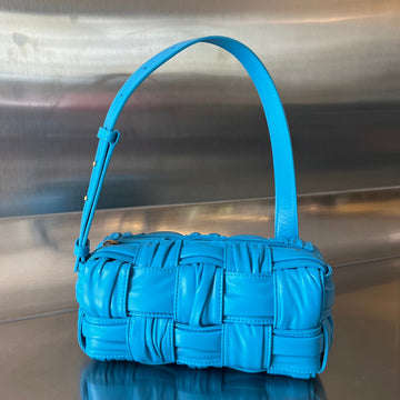SMALL BRICK CASSETTE 23 IN SKY BLUE SOFT LAMBSKIN House Of Sarah