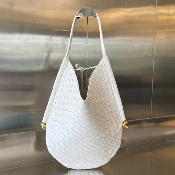 MEDIUM SOLSTICE 44 WHITE LAMBSKIN House Of Sarah Bags