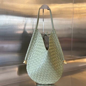 MEDIUM SOLSTICE 44 SARDINE GREY LAMBSKIN House Of Sarah Bags