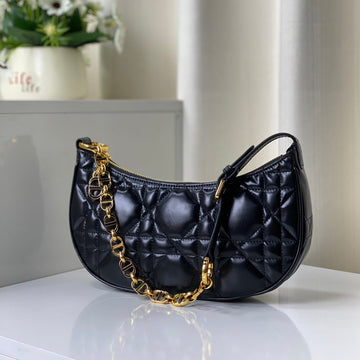 CD LOUNGE 26 BAG IN BLACK LAMBSKIN By House Of Sarah