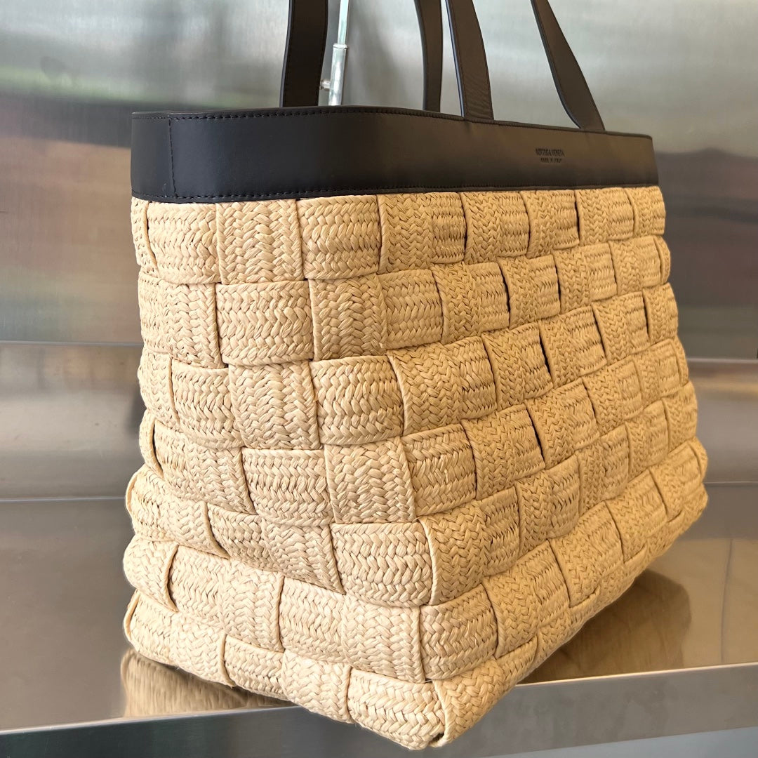 CASSETTE 44 TOTE BEIGE AND BLACK VISCOSE by House Of Sarah