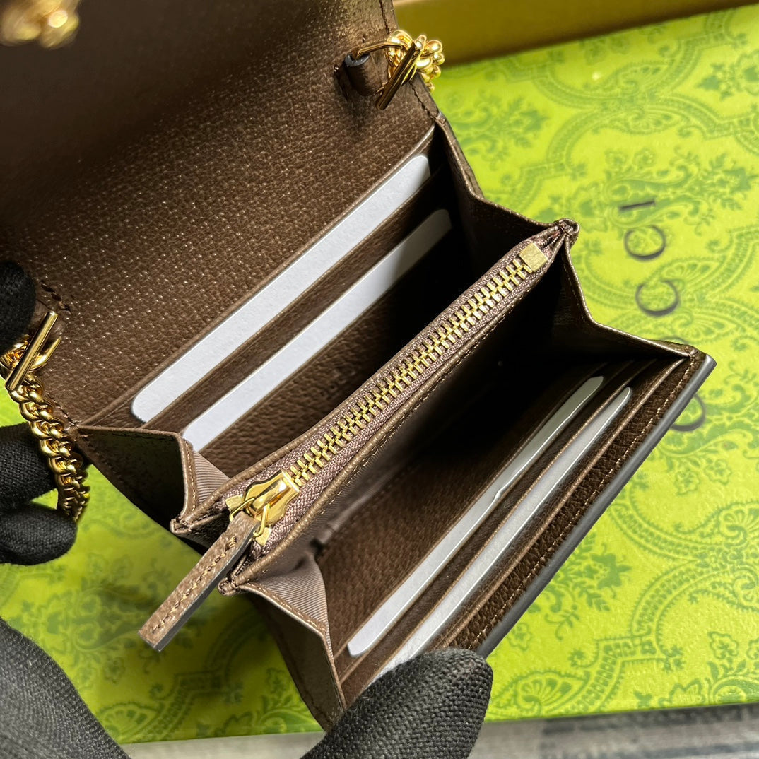 BLONDIE INTERLOCK MINI SHOULDER BAG 12 IN BEIGE CANVAS AND DARK BROWN CALFSKIN TRIM House Of Sarah